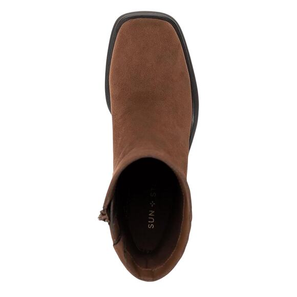 Sun + Stone Women's Tiannaa Platform Boots Russet Brown Size 9 - Picture 3 of 3